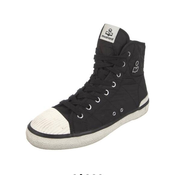 ISABEL MARANT Benkeen quilted shell hightop Size 7.5 - Picture 3 of 6